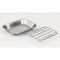 mDesign Kitchen Soap Dish Tray - Drainage Grid & Holder, 2 Pack